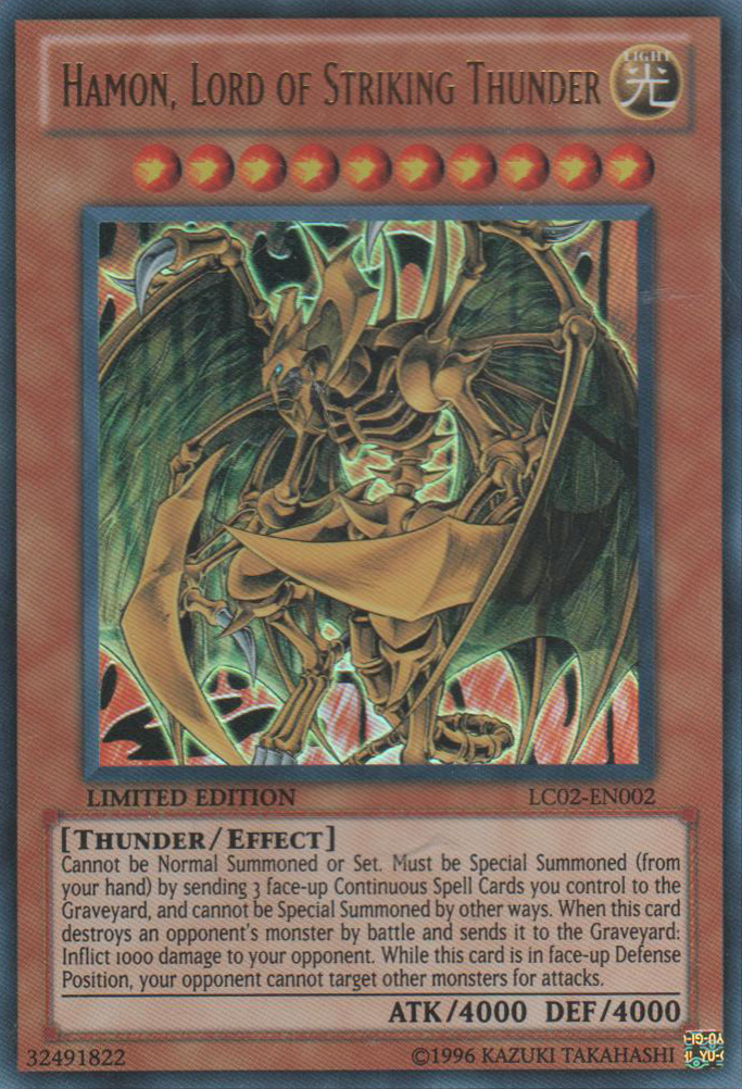 Hamon, Lord of Striking Thunder [LC02-EN002] Ultra Rare | Black Swamp Games