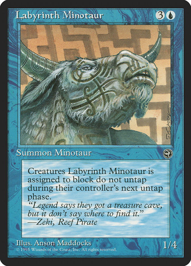 Labyrinth Minotaur (Zeki Flavor Text) [Homelands] | Black Swamp Games