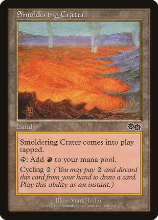 Smoldering Crater [Urza's Saga] | Black Swamp Games