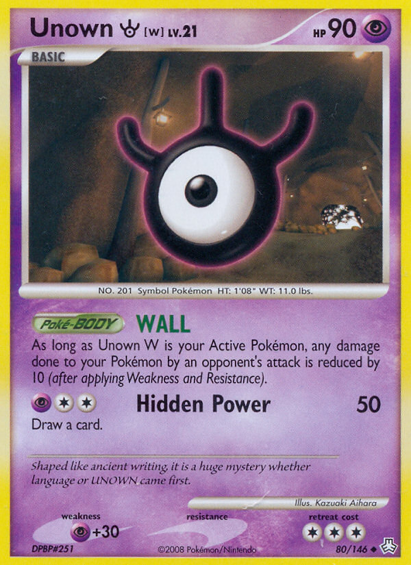 Unown W (80/146) [Diamond & Pearl: Legends Awakened] | Black Swamp Games