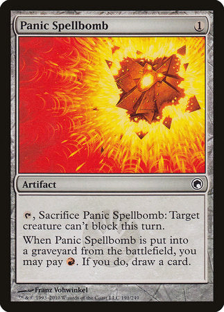 Panic Spellbomb [Scars of Mirrodin] | Black Swamp Games