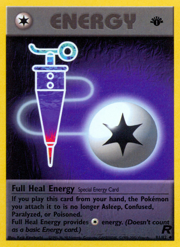 Full Heal Energy (81/82) [Team Rocket 1st Edition] | Black Swamp Games