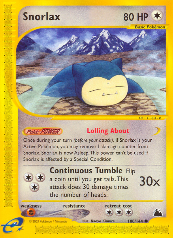 Snorlax (100/144) [Skyridge] | Black Swamp Games