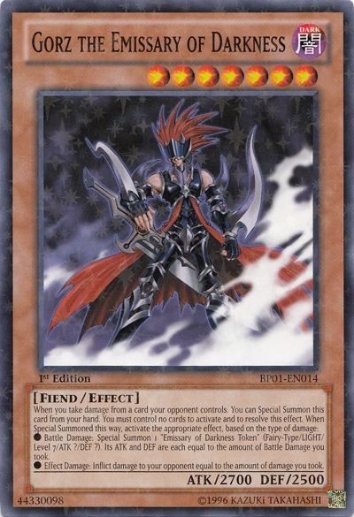 Gorz the Emissary of Darkness [BP01-EN014] Starfoil Rare | Black Swamp Games