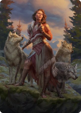 Arlinn, the Pack's Hope 1 Art Card [Innistrad: Midnight Hunt Art Series] | Black Swamp Games