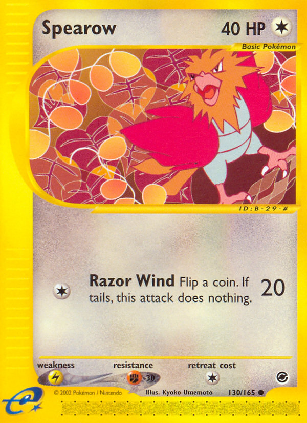 Spearow (130/165) [Expedition: Base Set] | Black Swamp Games