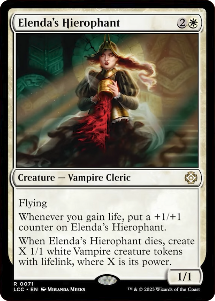 Elenda's Hierophant [The Lost Caverns of Ixalan Commander] | Black Swamp Games