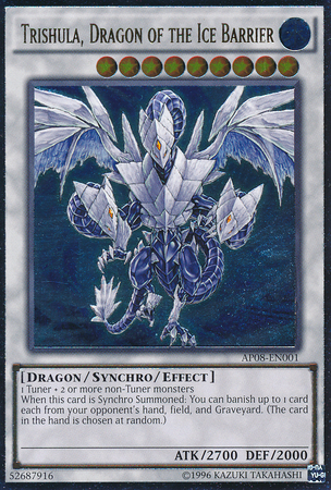 Trishula, Dragon of the Ice Barrier [AP08-EN001] Ultimate Rare | Black Swamp Games