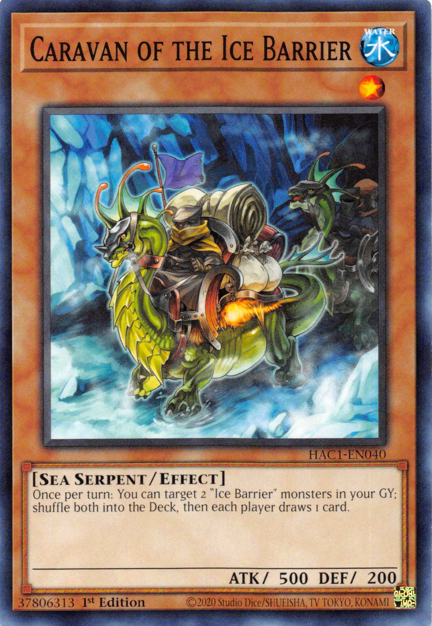 Caravan of the Ice Barrier (Duel Terminal) [HAC1-EN040] Parallel Rare | Black Swamp Games