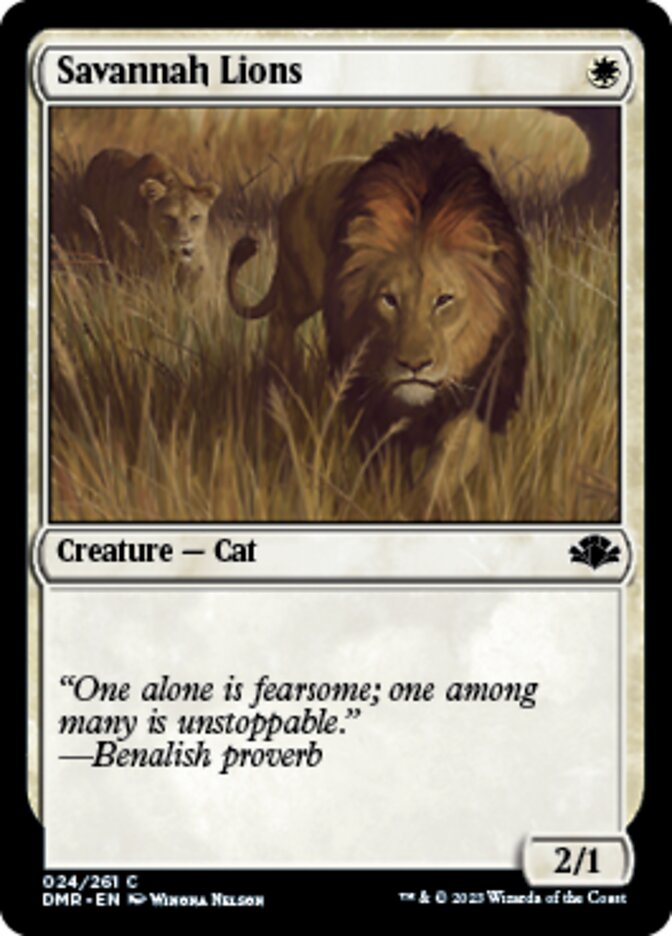 Savannah Lions [Dominaria Remastered] | Black Swamp Games