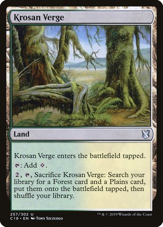 Krosan Verge [Commander 2019] | Black Swamp Games