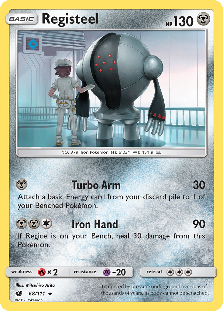 Registeel (68/111) [Sun & Moon: Crimson Invasion] | Black Swamp Games