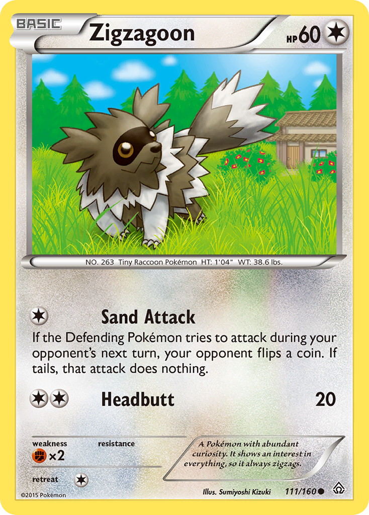 Zigzagoon (111/160) [XY: Primal Clash] | Black Swamp Games