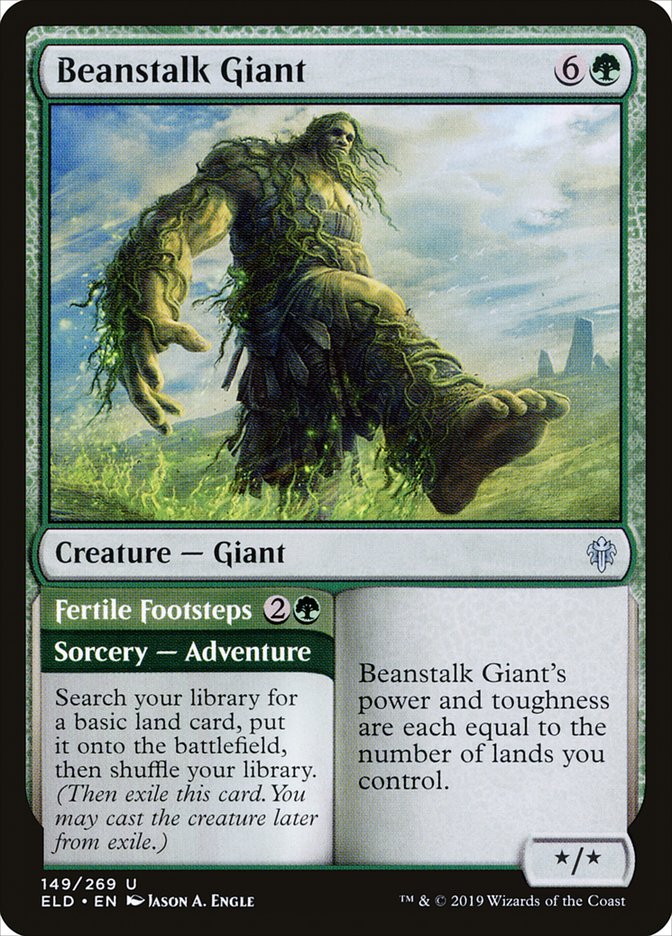 Beanstalk Giant // Fertile Footsteps [Throne of Eldraine] | Black Swamp Games