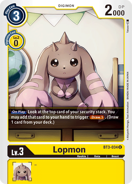 Lopmon [BT3-034] [Release Special Booster Ver.1.5] | Black Swamp Games