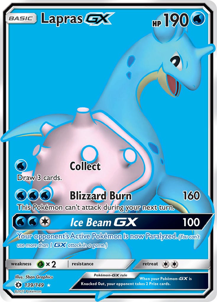 Lapras GX (139/149) [Sun & Moon: Base Set] | Black Swamp Games