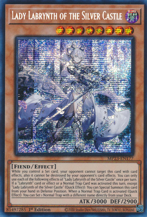 Lady Labrynth of the Silver Castle [MP23-EN177] Prismatic Secret Rare | Black Swamp Games