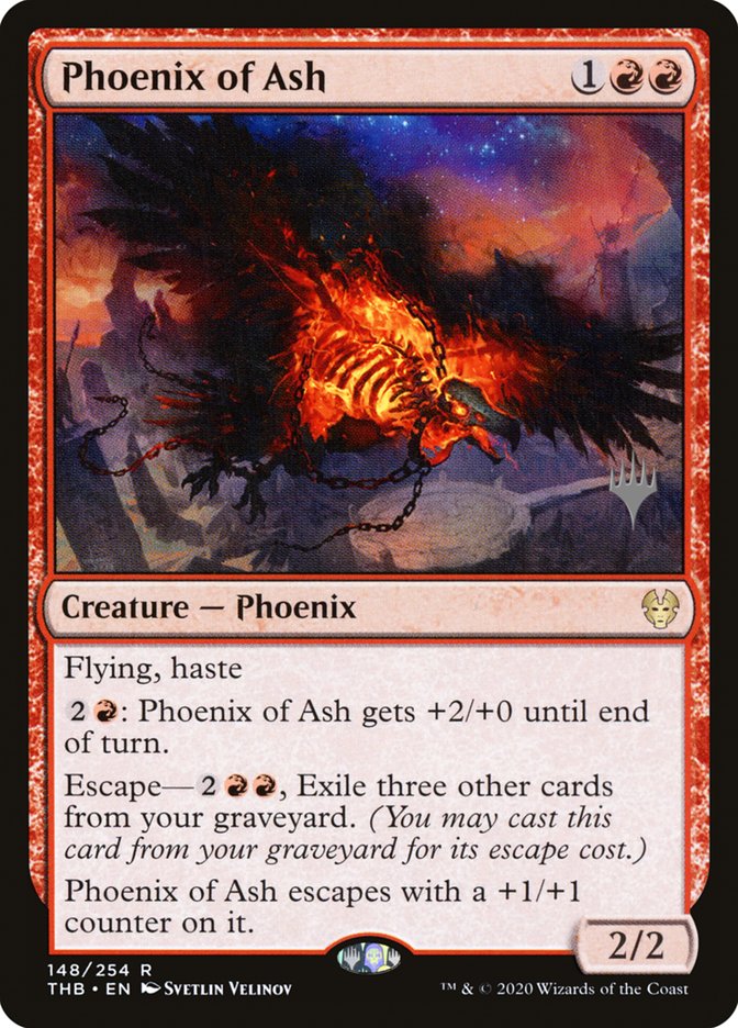 Phoenix of Ash (Promo Pack) [Theros Beyond Death Promos] | Black Swamp Games