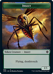 Insect // Human Warrior Double-Sided Token [Starter Commander Decks] | Black Swamp Games