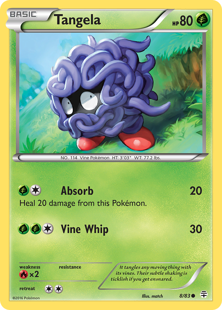 Tangela (8/83) [XY: Generations] | Black Swamp Games