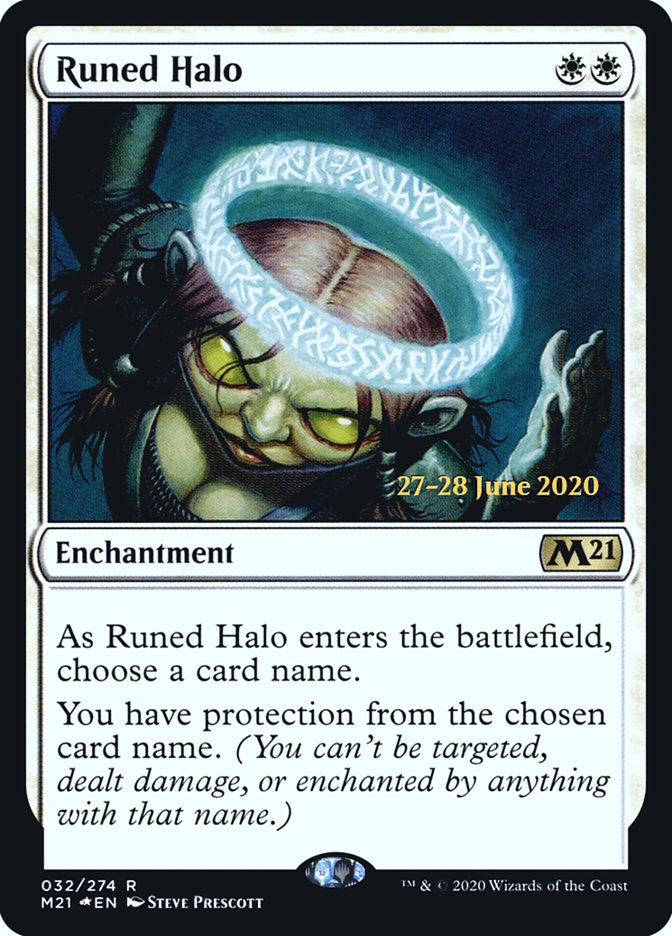 Runed Halo  [Core Set 2021 Prerelease Promos] | Black Swamp Games