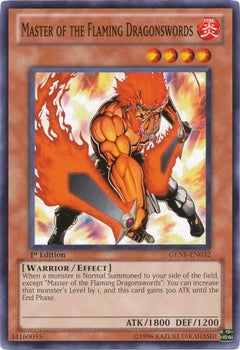 Master of the Flaming Dragonswords [GENF-EN032] Common | Black Swamp Games