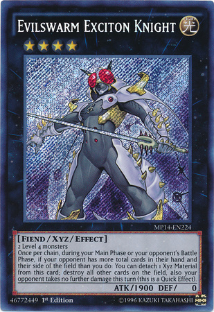 Evilswarm Exciton Knight [MP14-EN224] Secret Rare | Black Swamp Games