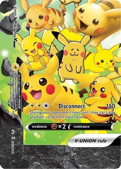 Pikachu V-UNION (SWSH141) (Celebrations) [Sword & Shield: Black Star Promos] | Black Swamp Games