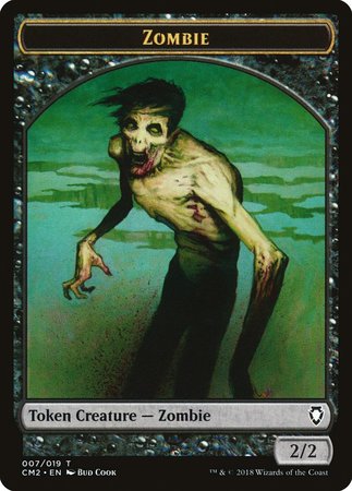Zombie Token [Commander Anthology Volume II Tokens] | Black Swamp Games