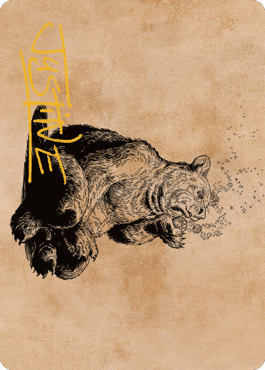 Wilson, Refined Grizzly Art Card (Gold-Stamped Signature) [Commander Legends: Battle for Baldur's Gate Art Series] | Black Swamp Games