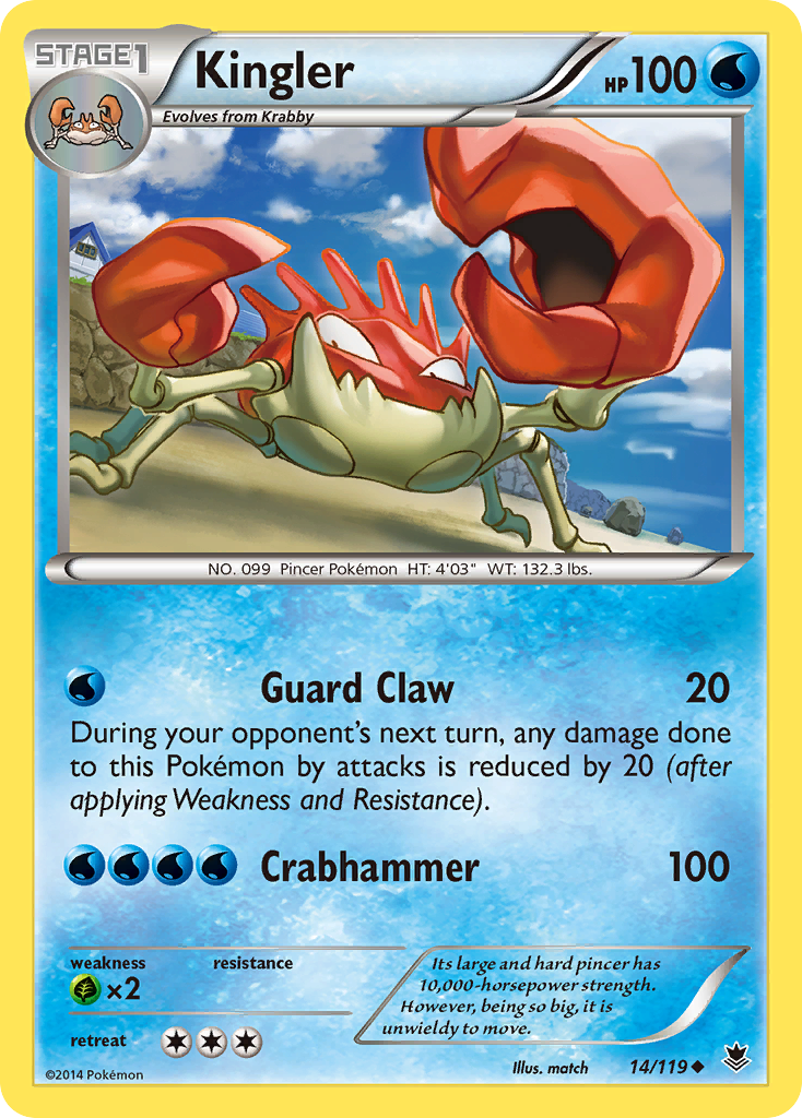 Kingler (14/119) [XY: Phantom Forces] | Black Swamp Games