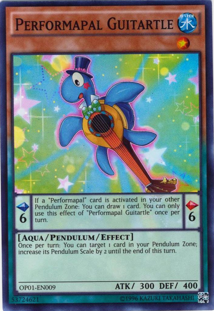 Performapal Guitartle [OP01-EN009] Super Rare | Black Swamp Games