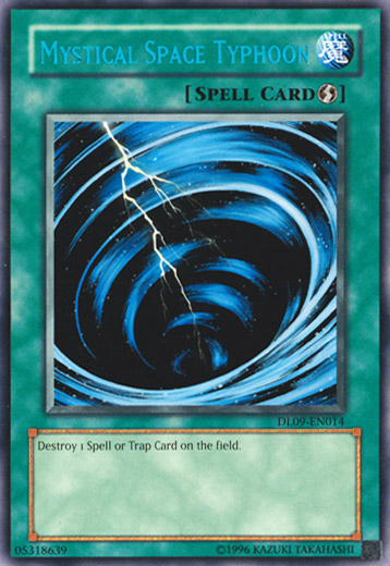 Mystical Space Typhoon (Blue) [DL09-EN014] Rare | Black Swamp Games