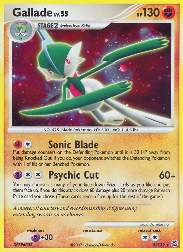 Gallade (6/132) [Diamond & Pearl: Secret Wonders] | Black Swamp Games