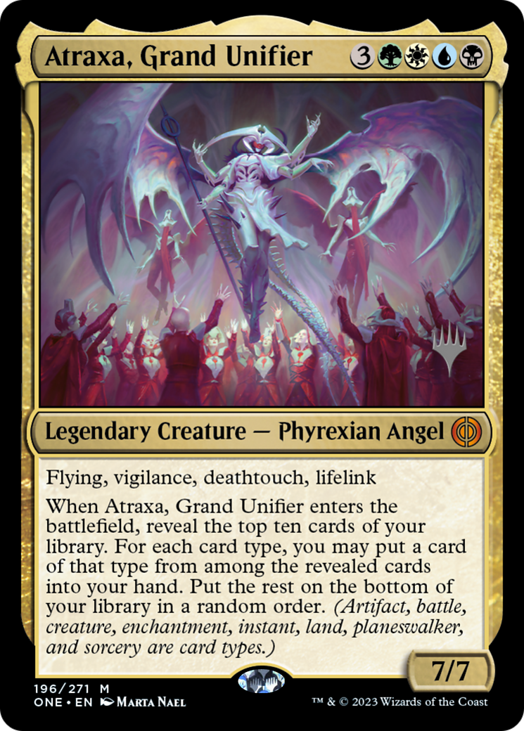 Atraxa, Grand Unifier (Promo Pack) [Phyrexia: All Will Be One Promos] | Black Swamp Games