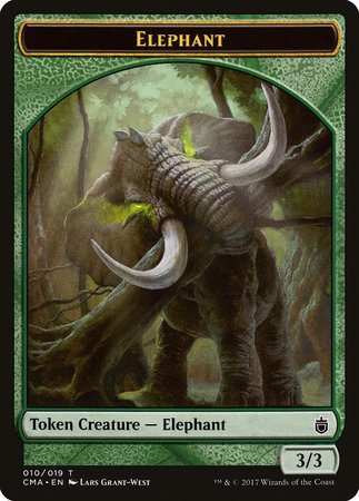 Elephant Token (010) [Commander Anthology Tokens] | Black Swamp Games