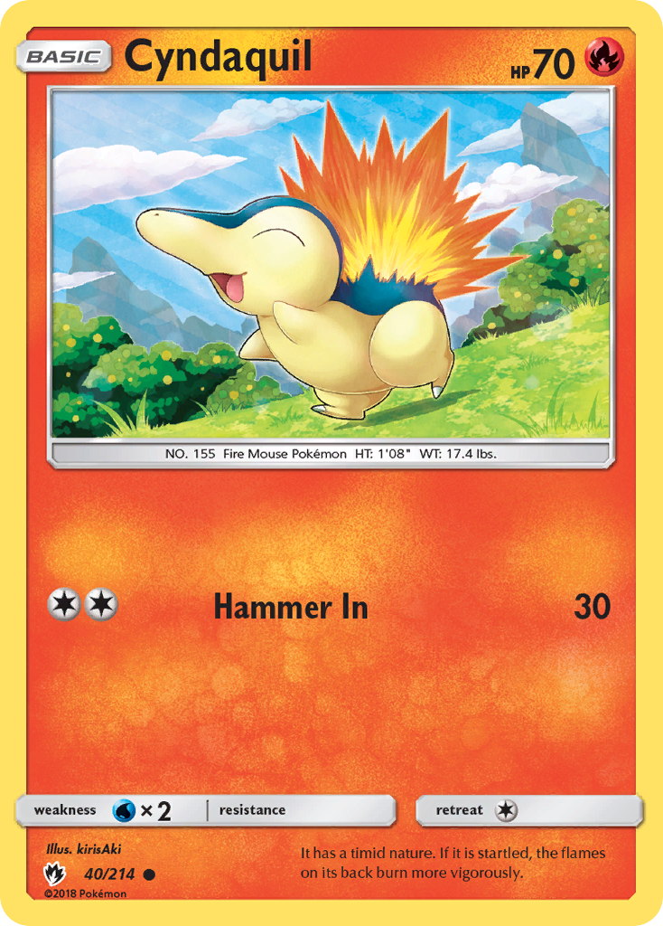 Cyndaquil (40/214) [Sun & Moon: Lost Thunder] | Black Swamp Games