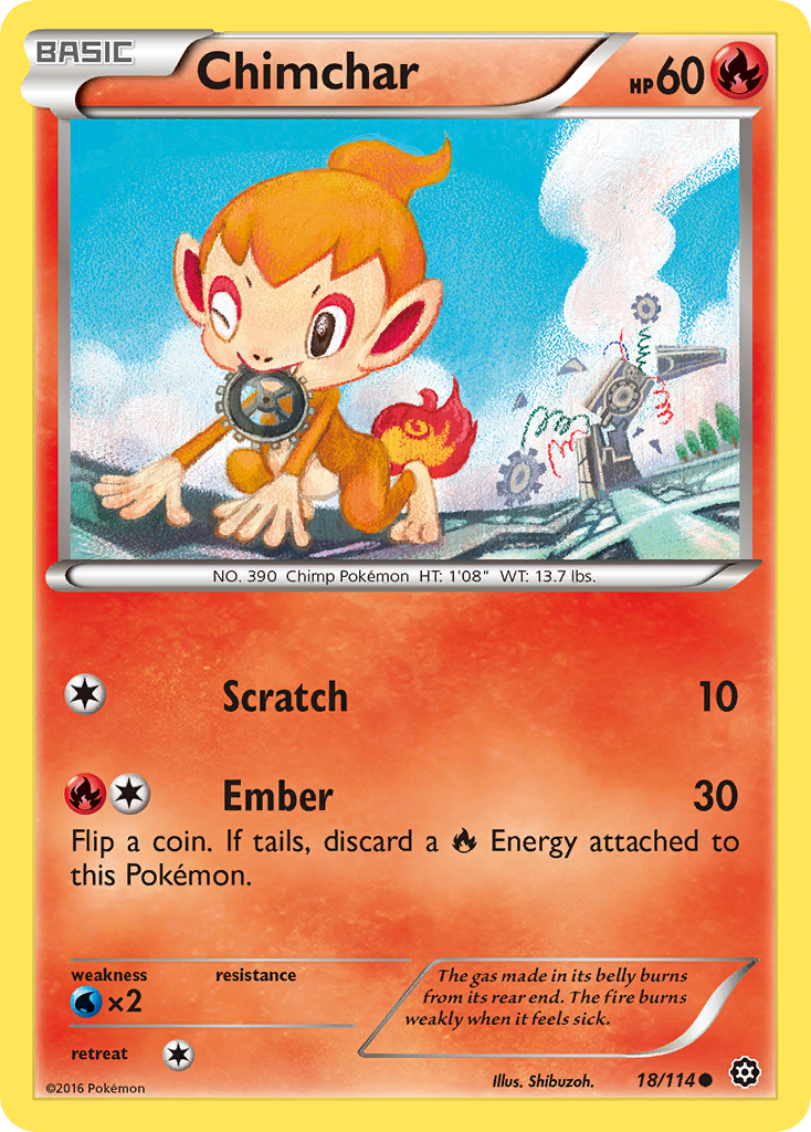 Chimchar (18/114) [XY: Steam Siege] | Black Swamp Games