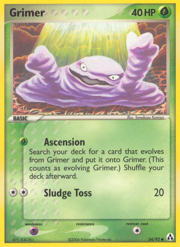 Grimer (54/92) [EX: Legend Maker] | Black Swamp Games