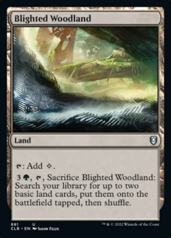 Blighted Woodland [Commander Legends: Battle for Baldur's Gate] | Black Swamp Games