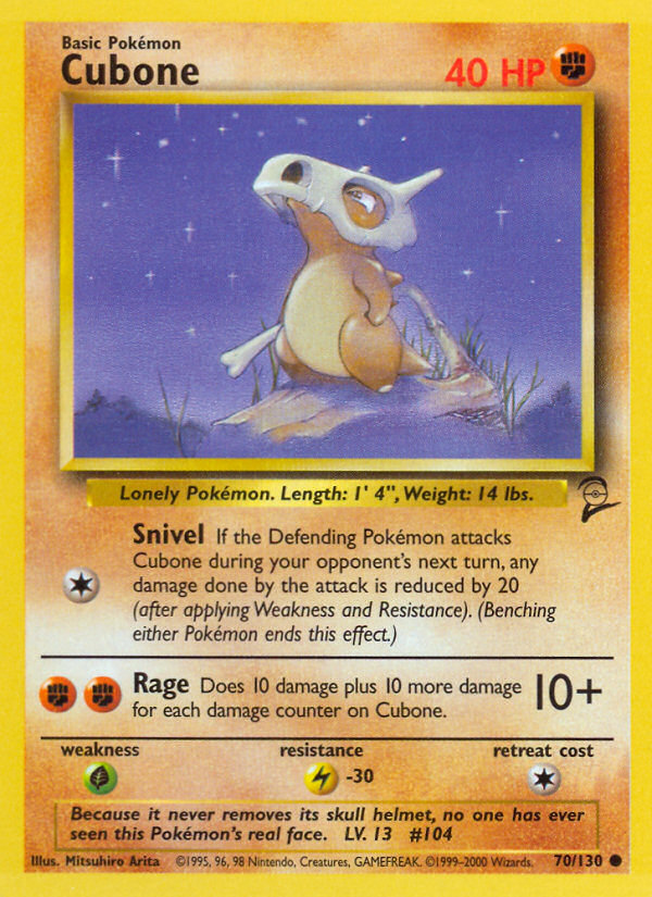 Cubone (70/130) [Base Set 2] | Black Swamp Games