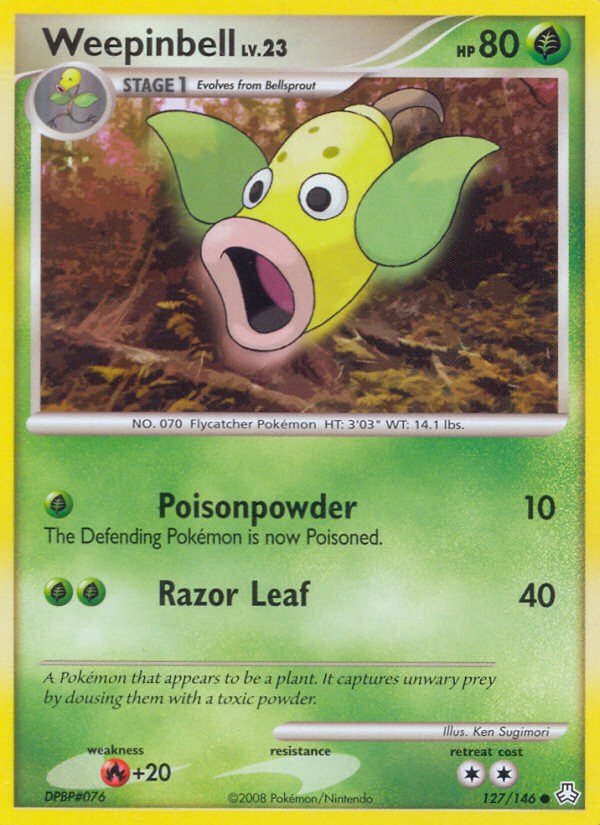 Weepinbell (127/146) [Diamond & Pearl: Legends Awakened] | Black Swamp Games