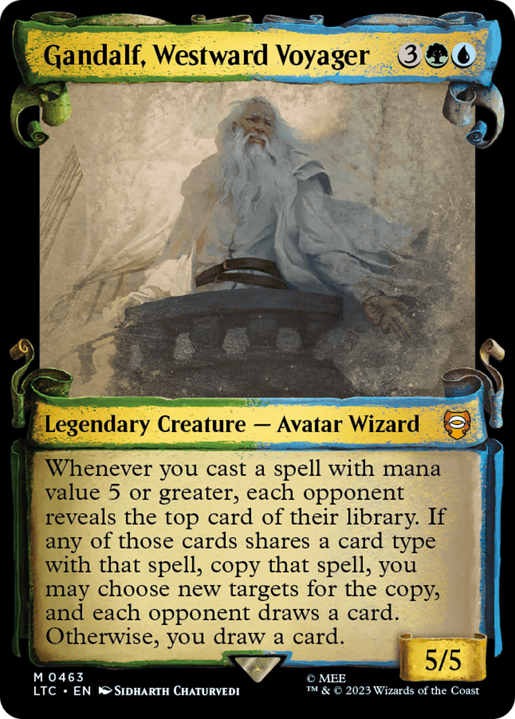 Gandalf, Westward Voyager [The Lord of the Rings: Tales of Middle-Earth Commander Showcase Scrolls] | Black Swamp Games