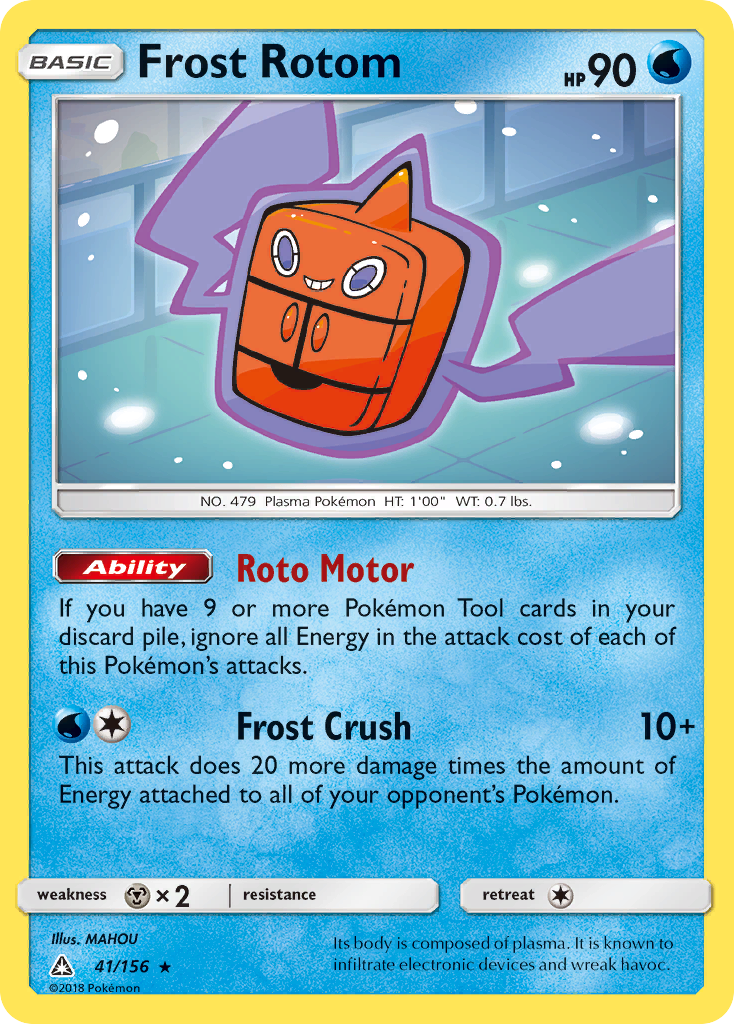 Frost Rotom (41/156) [Sun & Moon: Ultra Prism] | Black Swamp Games