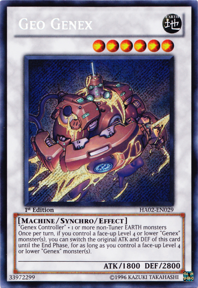 Geo Genex [HA02-EN029] Secret Rare | Black Swamp Games