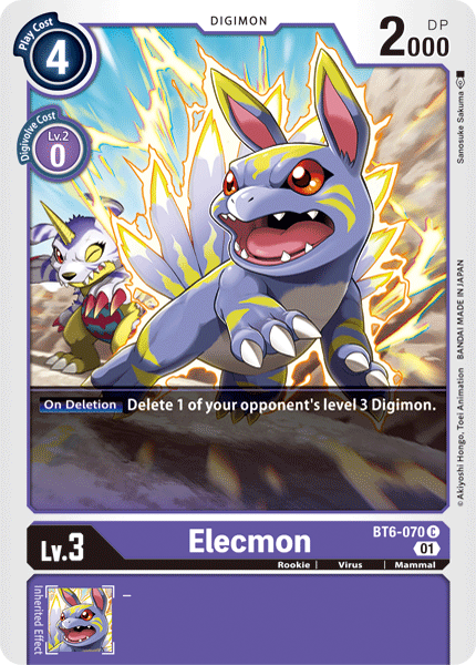 Elecmon [BT6-070] [Double Diamond] | Black Swamp Games