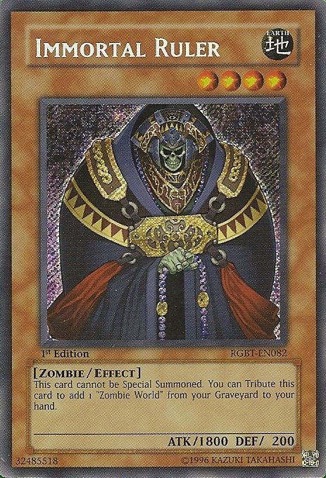 Immortal Ruler [RGBT-EN082] Secret Rare | Black Swamp Games