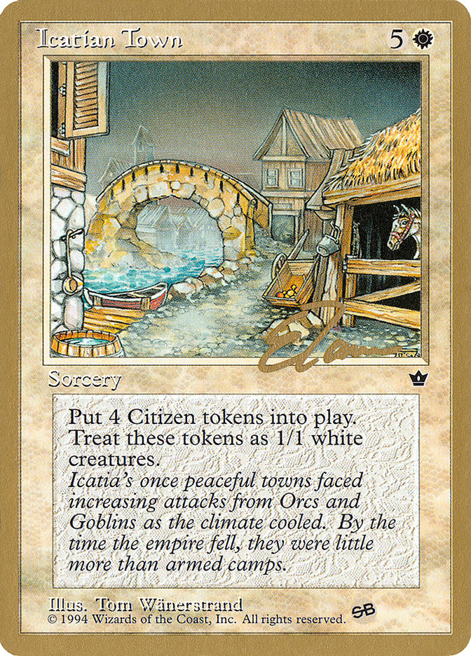 Icatian Town (Eric Tam) (SB) [Pro Tour Collector Set] | Black Swamp Games