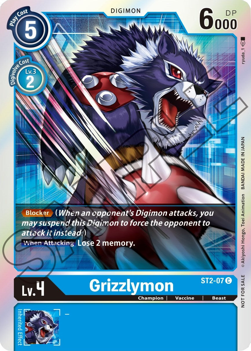 Grizzlymon [ST2-07] (Event Pack 1) [Starter Deck: Cocytus Blue Promos] | Black Swamp Games