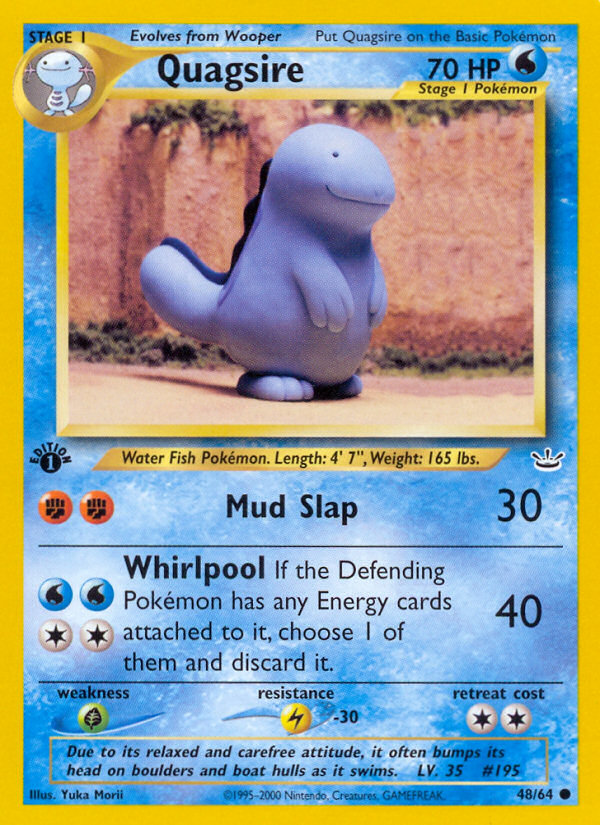 Quagsire (48/64) [Neo Revelation 1st Edition] | Black Swamp Games